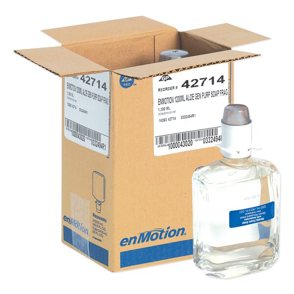 Georgia Pacific Professional GP enMotion Automated Touchless Soap Refill, 1200 mL, Unscented, PK2 42714